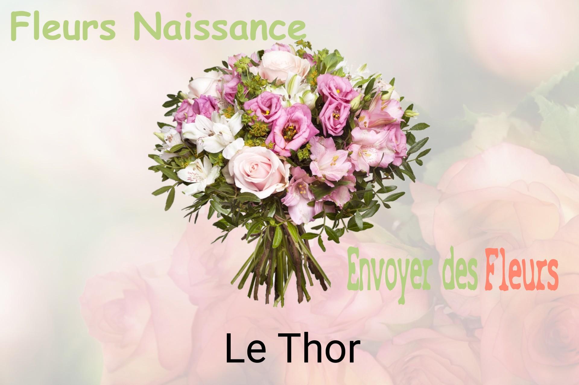 Bouquet de fleurs de naissance livré à Le Thor